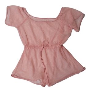 Shein Fishnet Coverup Romper